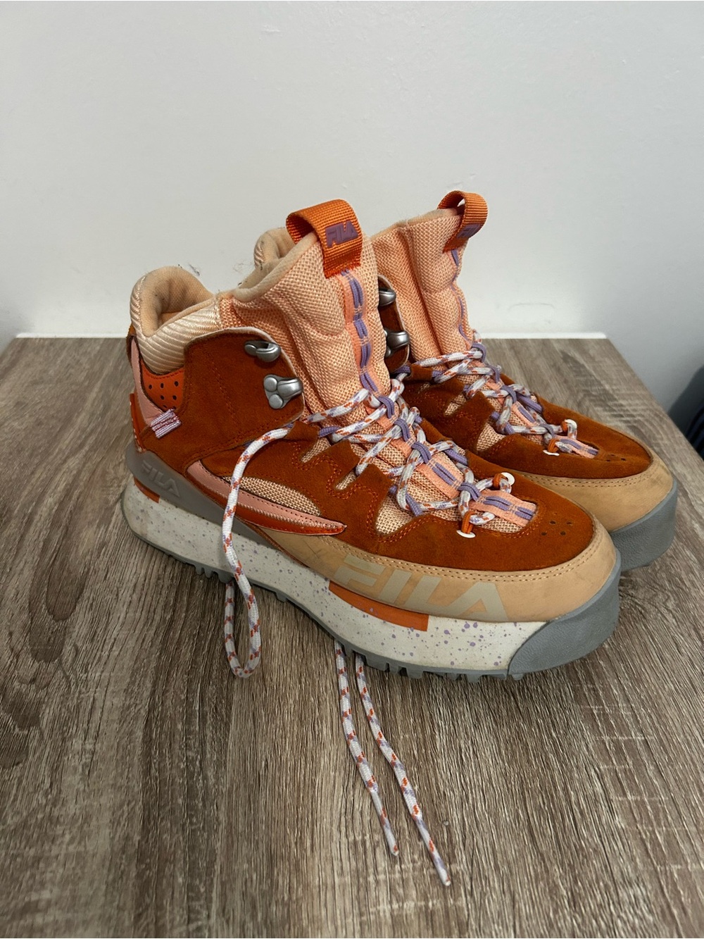 FILA platform gorpcore "hiking" shoes